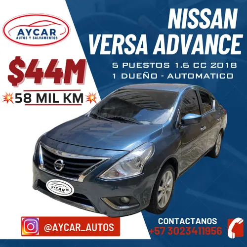 Nissan versa Advance2018